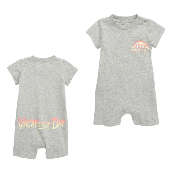 hurley baby romper